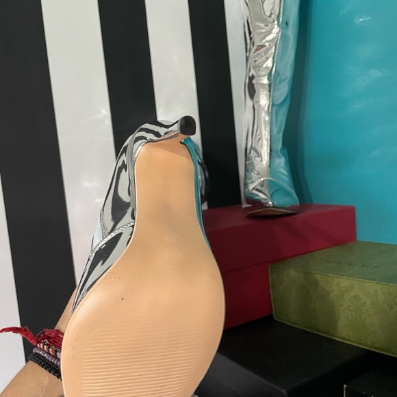 Silver tall boots - Picture 2 of 5